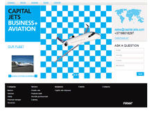 Tablet Screenshot of capital-jets.com